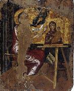 El Greco St Luke Painting the Virgin and Child before 1567 oil